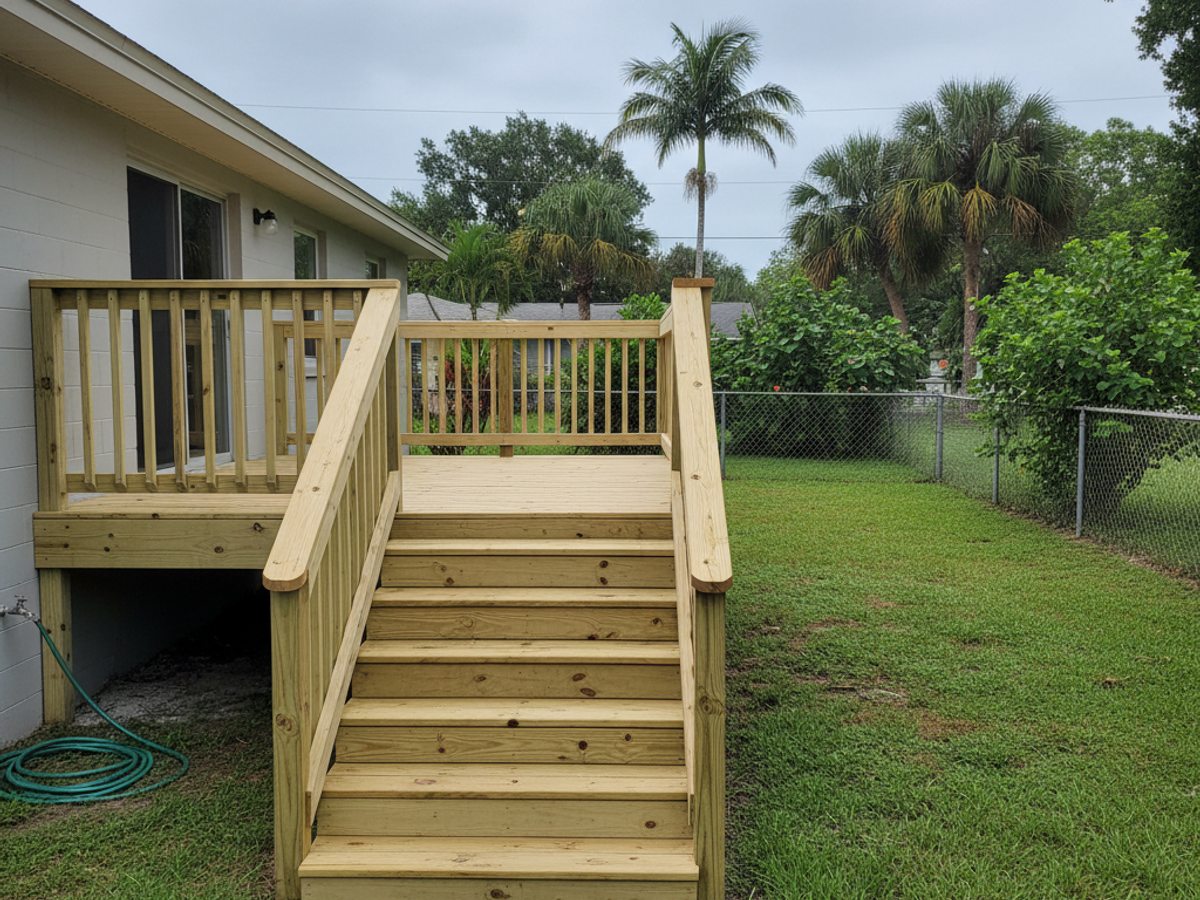 Coastal Deck crew at work on a home in Lakewood Ranch, FL
